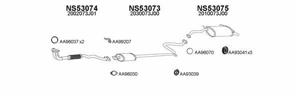  530145 Exhaust system 530145