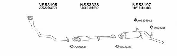  530147 Exhaust system 530147