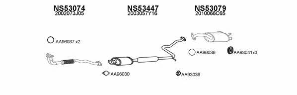  530148 Exhaust system 530148