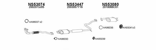  530149 Exhaust system 530149