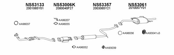  530154 Exhaust system 530154