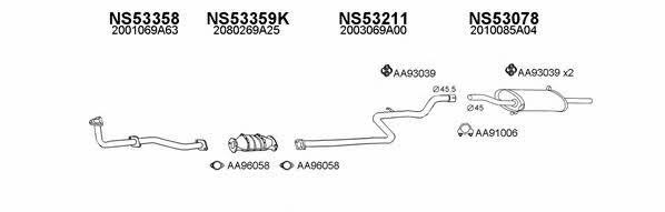  530156 Exhaust system 530156