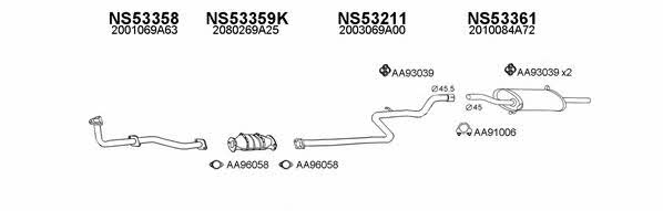  530157 Exhaust system 530157