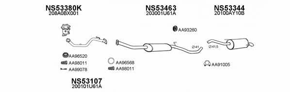  530164 Exhaust system 530164