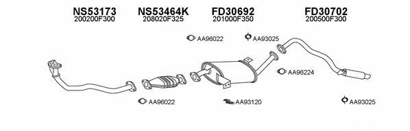  530165 Exhaust system 530165