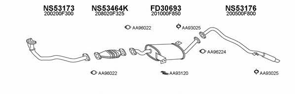 530166 Exhaust system 530166
