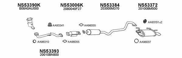  530169 Exhaust system 530169