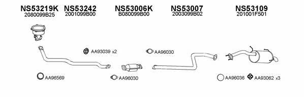  530173 Exhaust system 530173