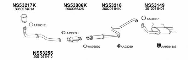 530175 Exhaust system 530175