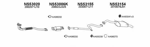  530176 Exhaust system 530176