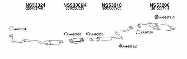 530177 Exhaust system 530177