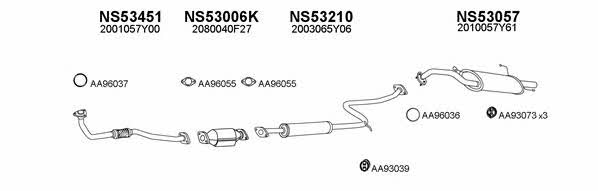  530178 Exhaust system 530178