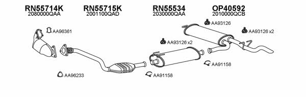  530182 Exhaust system 530182