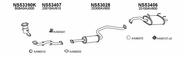  530185 Exhaust system 530185