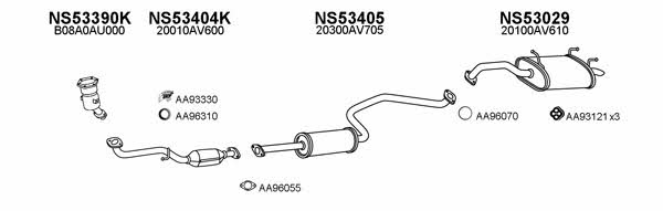  530190 Exhaust system 530190