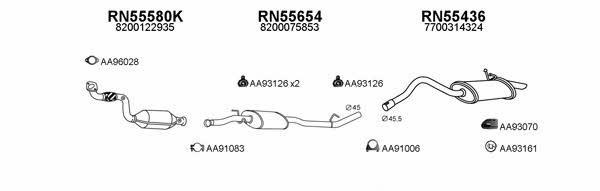  530192 Exhaust system 530192