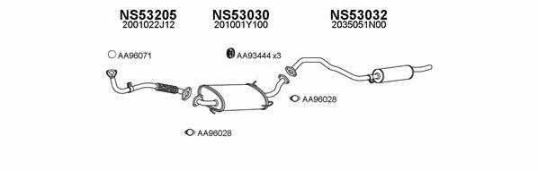  530194 Exhaust system 530194