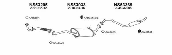  530195 Exhaust system 530195