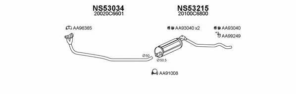  530197 Exhaust system 530197