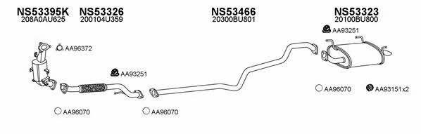  530199 Exhaust system 530199