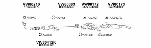  800138 Exhaust system 800138