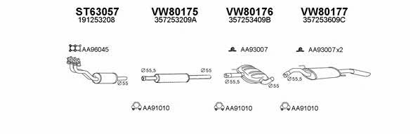  800140 Exhaust system 800140