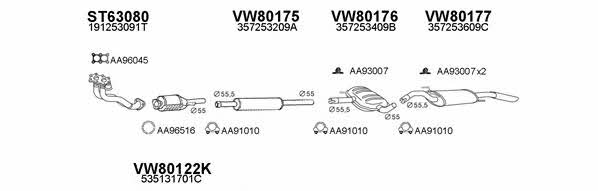  800141 Exhaust system 800141