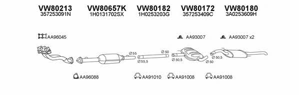  800152 Exhaust system 800152