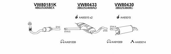  800160 Exhaust system 800160