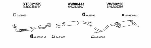  800179 Exhaust system 800179