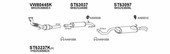  800192 Exhaust system 800192