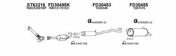  800199 Exhaust system 800199