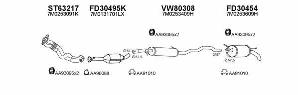  800204 Exhaust system 800204