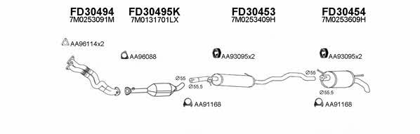  800205 Exhaust system 800205