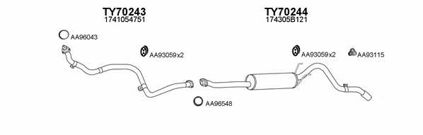  800208 Exhaust system 800208