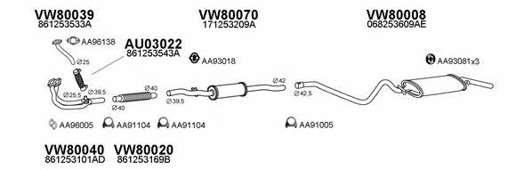  800234 Exhaust system 800234