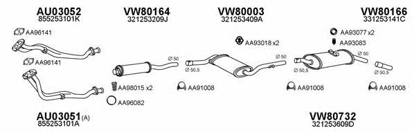  800276 Exhaust system 800276