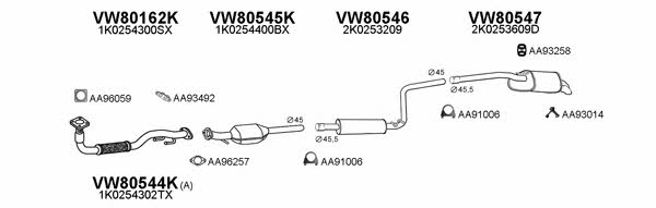  800278 Exhaust system 800278