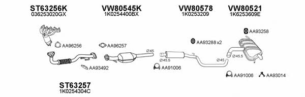  800285 Exhaust system 800285