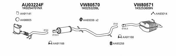  800292 Exhaust system 800292