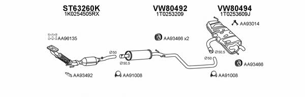  800303 Exhaust system 800303