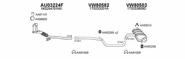 Veneporte 800307 Exhaust system 800307