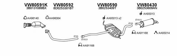  800318 Exhaust system 800318