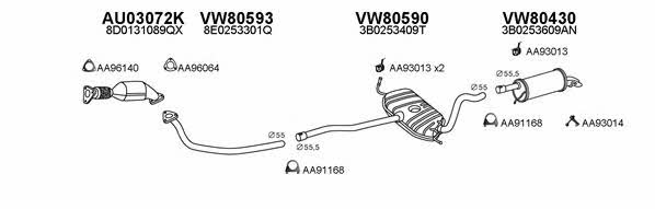  800319 Exhaust system 800319