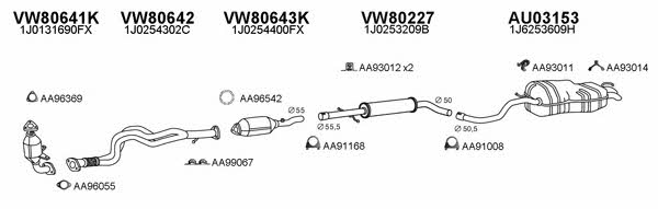  800357 Exhaust system 800357
