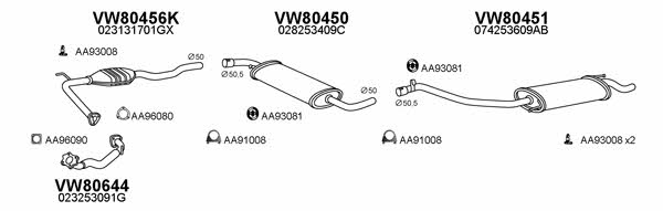  800387 Exhaust system 800387
