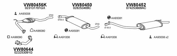  800389 Exhaust system 800389