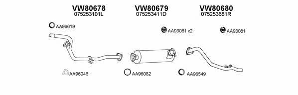  800394 Exhaust system 800394