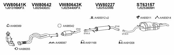  800407 Exhaust system 800407