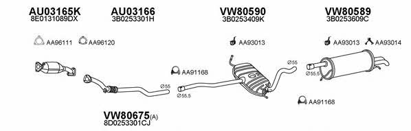  800411 Exhaust system 800411